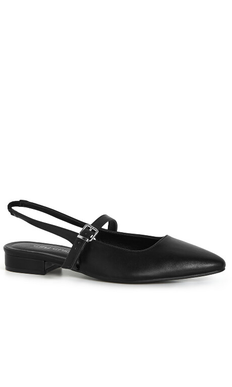 WIDE FIT Peasley Slingback - black matte Plus Size