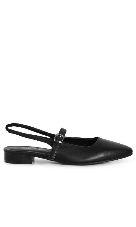 WIDE FIT Peasley Slingback - black matte Plus Size