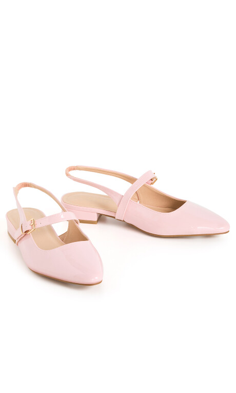 Plus Size WIDE FIT Peasley Slingback - soft pink