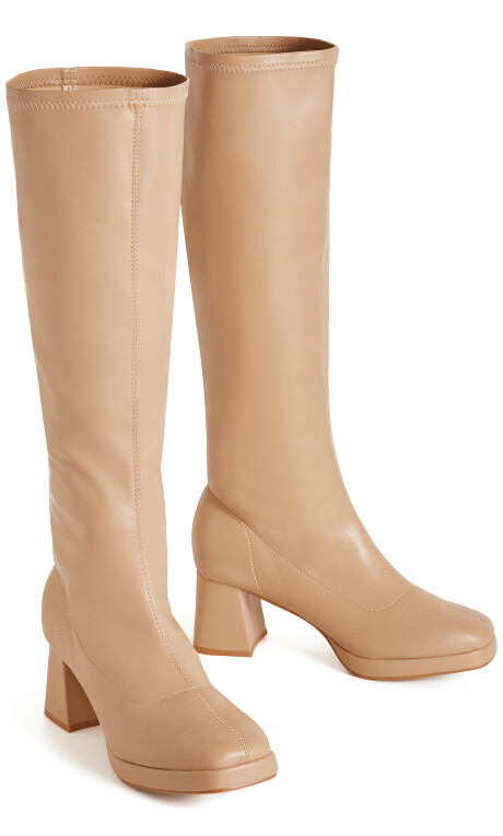 WIDE FIT Aria Boot - caramel Plus Size