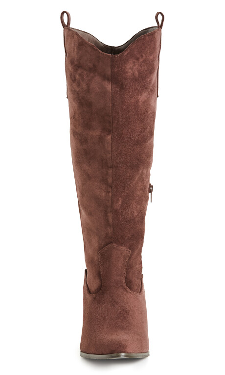 WIDE FIT Anastasia Boot - chocolate Plus Size