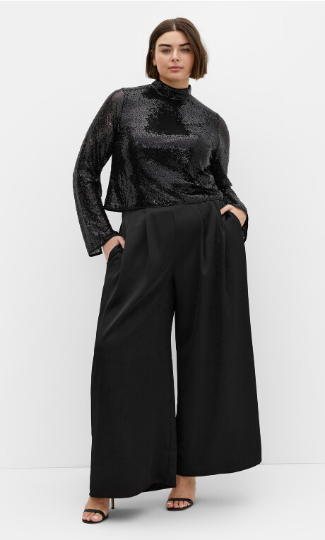 Plus Size Odyessy Top - black