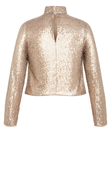 Plus Size Odyessy Top - champagne