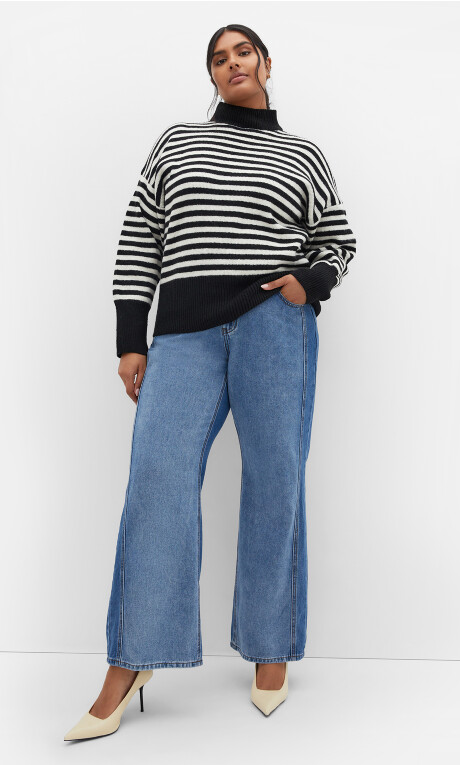 JUMPER HAMPSTEAD NS - Narrow Stripe Plus Size