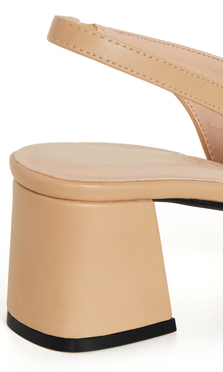 SLINGBACK CHELSEA - Caramel/Black Plus Size
