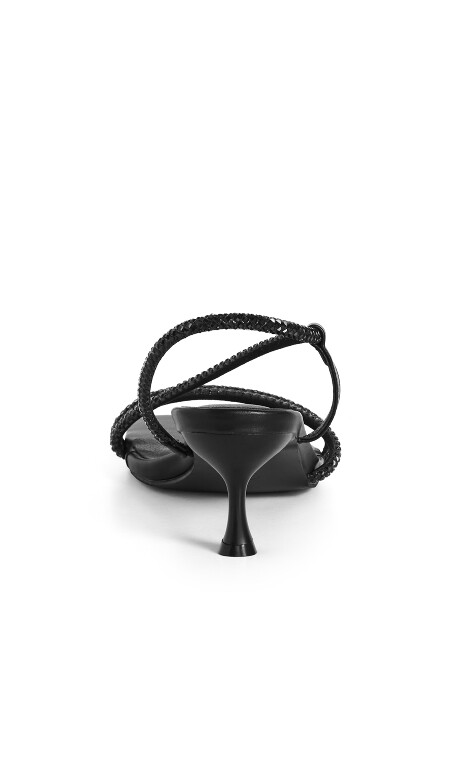SLING BACK PARTY - Black/Black Plus Size