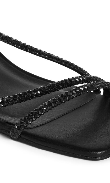 SLING BACK PARTY - Black/Black Plus Size