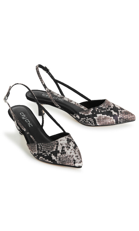 SLINGBACK MILA - Reptile Plus Size