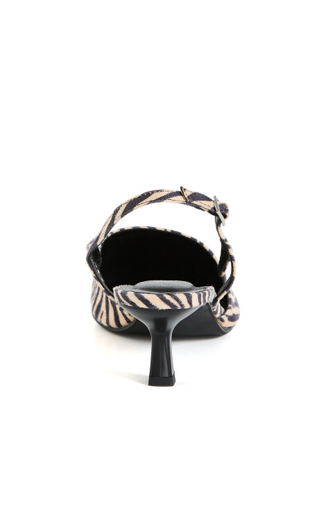 Plus Size WIDE FIT Mila Slingback - zebra
