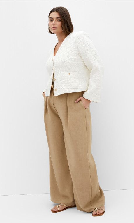 Plus Size Annabelle Jacket - Cream
