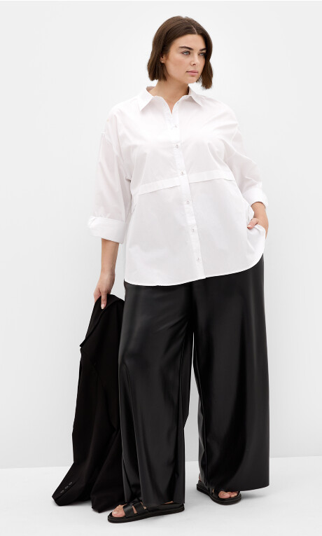Plus Size Paxton Faux Leather Pant - Black