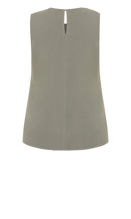 Plus Size Kehlani Sleeveless Top - Dark Sage