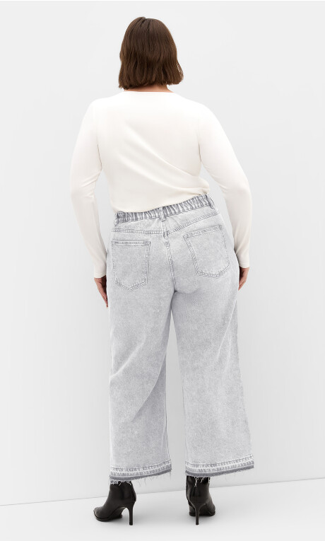 Plus Size Jean H Crop Wl - Grey Wash