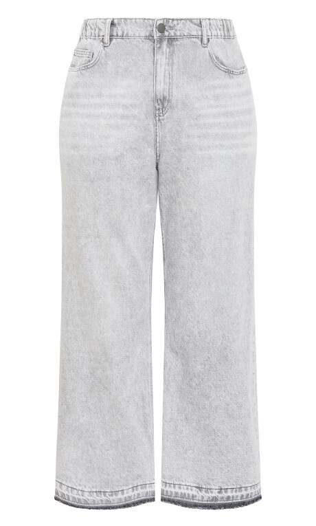 Plus Size Jean H Crop Wl - Grey Wash