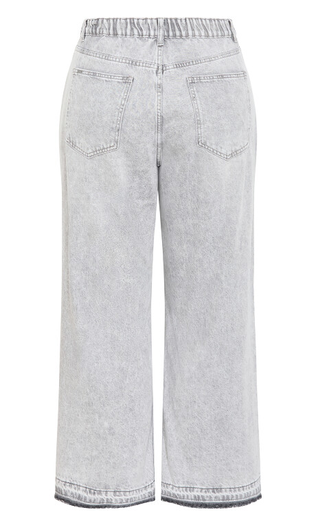 Plus Size Jean H Crop Wl - Grey Wash