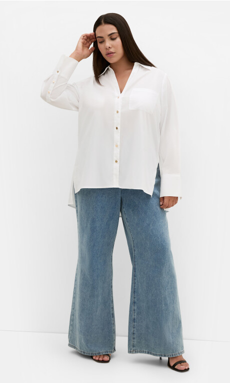 Plus Size SHIRT ELEVATED - White