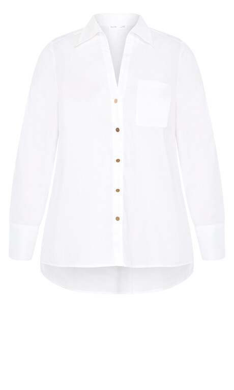 Plus Size SHIRT ELEVATED - White