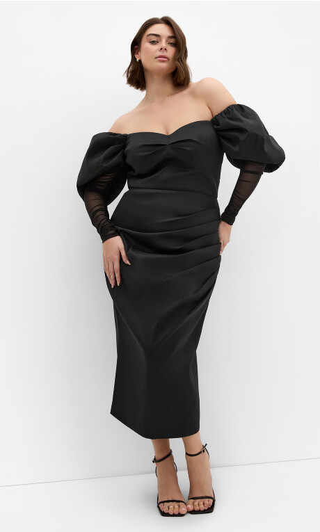 Plus Size DRESS VALENTINE - Black