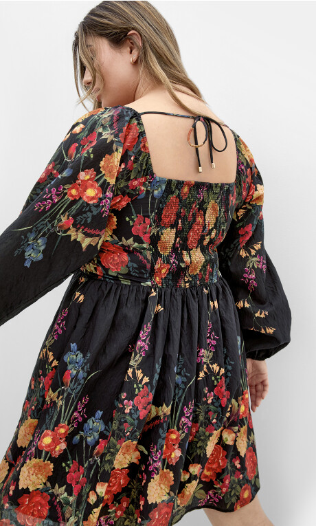 Plus Size Dress Eden Bdr - Eden Floral