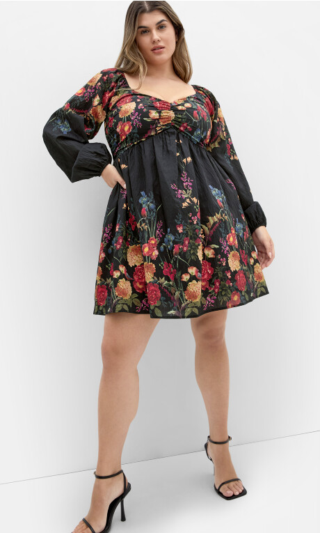 Plus Size Dress Eden Bdr - Eden Floral