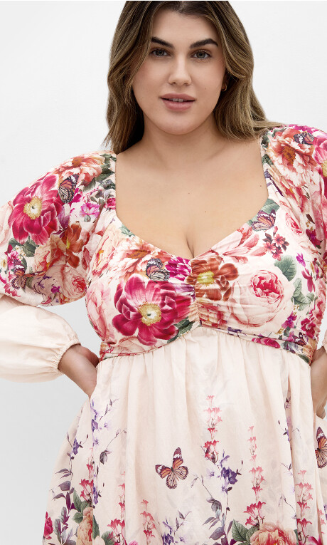 Plus Size DRESS EDEN BDR - Eden Garden
