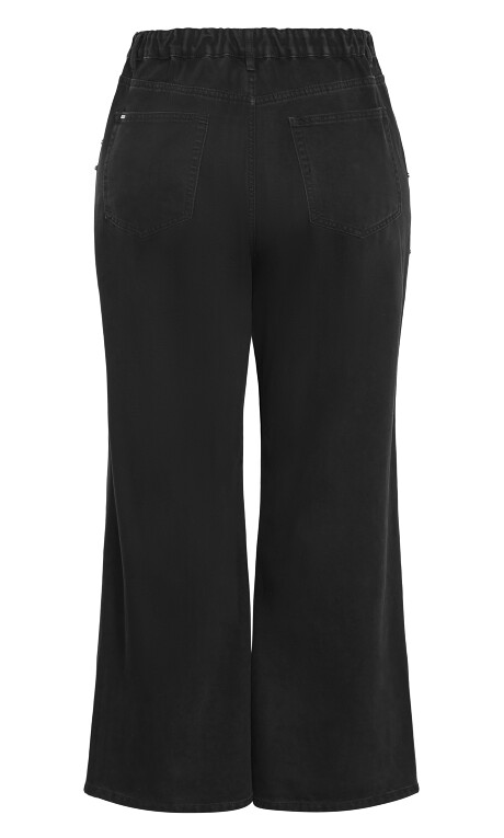 Plus Size Harley Fit Rivet Straight Leg Jean - Black Wash