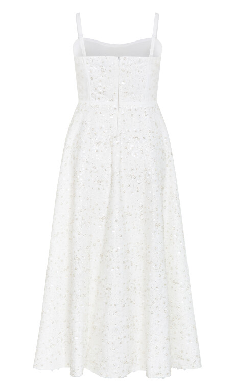 Plus Size Magnetise Strapless Maxi Dress - ivory