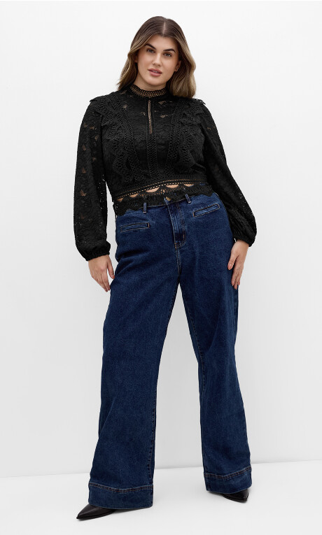 Plus Size Lucielle Top - Black