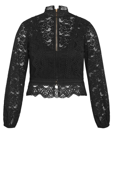 Plus Size Lucielle Top - Black