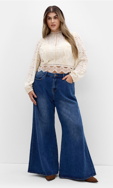 Plus Size Lucielle Top - Porcelain