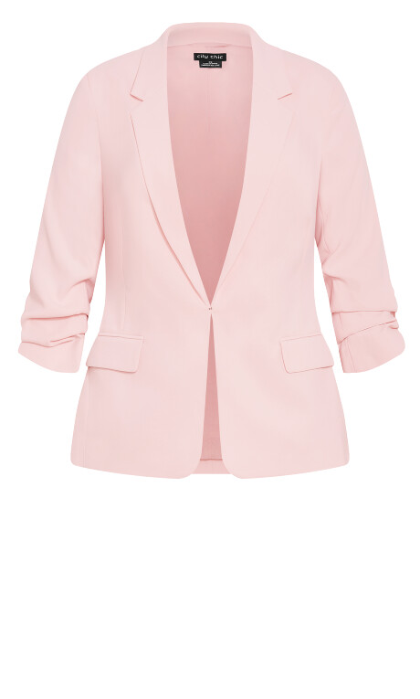 Plus Size Abbie Blazer - heavenly pink