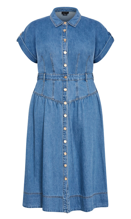 Plus Size DRESS DENIM ARI - Denim