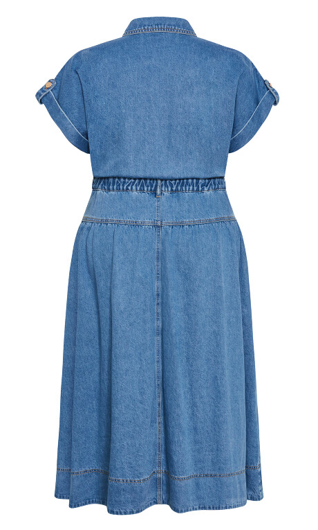 Plus Size DRESS DENIM ARI - Denim