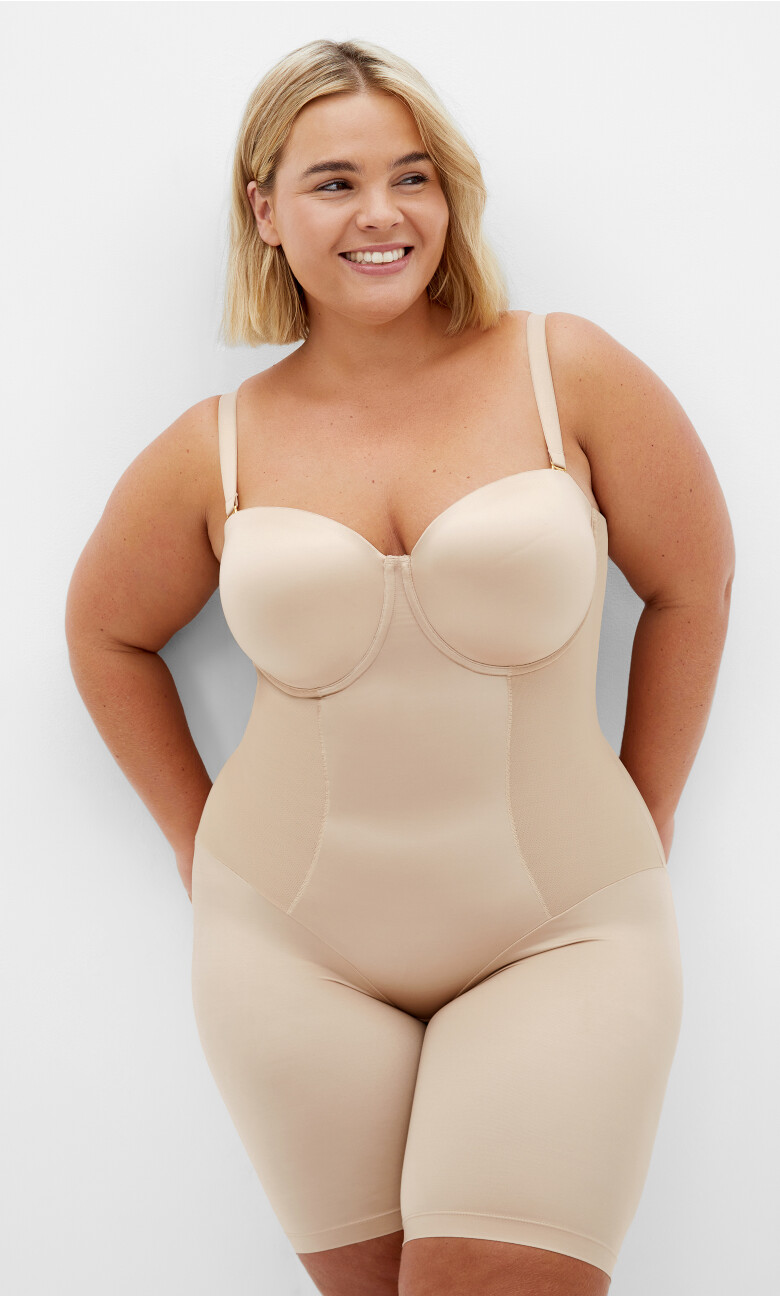Plus Size Smooth & Chic Bodyshaper - latte