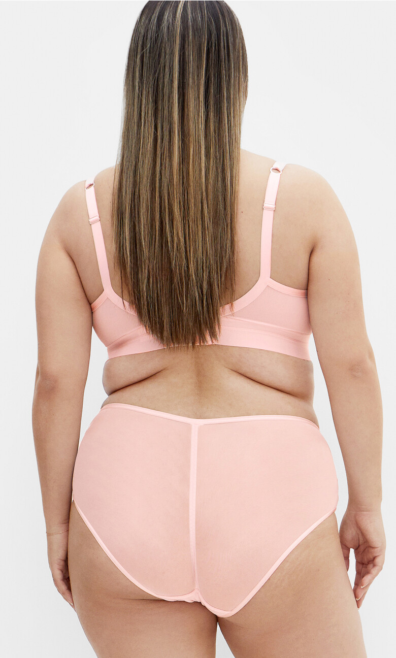 Alexis Contour Longline Bra - blush