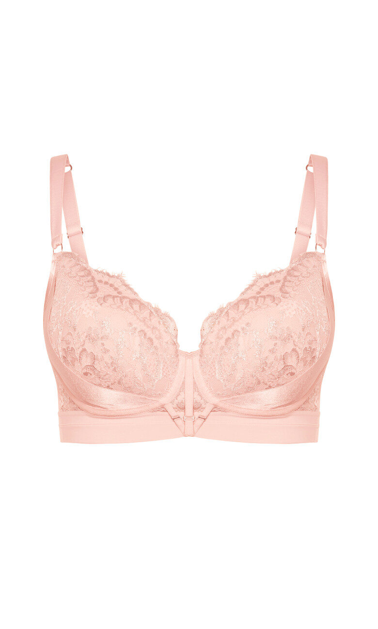 Alexis Contour Longline Bra - blush