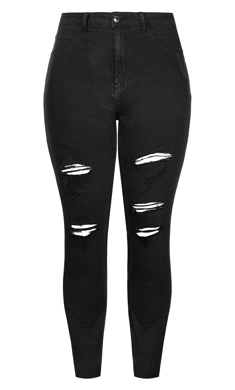 Harley Fit Rock N Roll Skinny Jean - black wash
