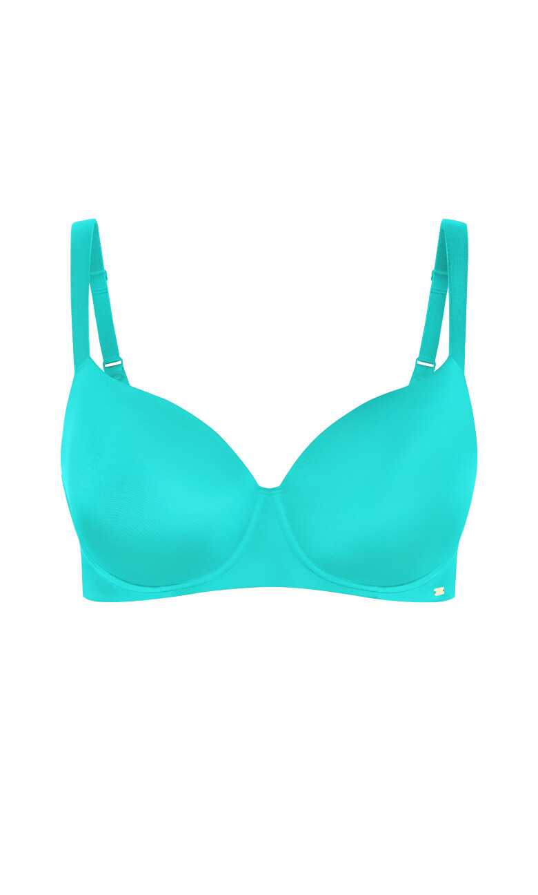 Smooth & Chic T-Shirt Bra - aqua