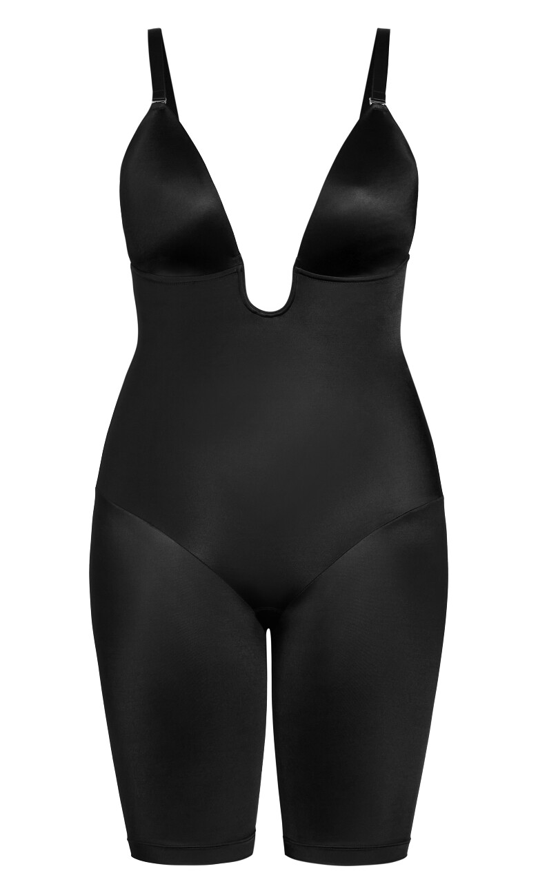 Smooth & Chic Plunge Bodyshaper - black