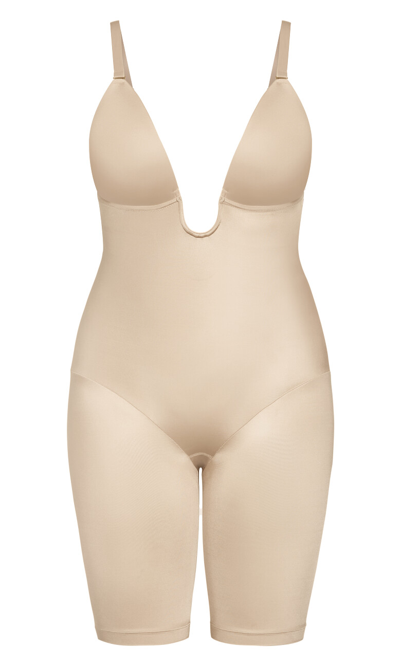 Smooth & Chic Plunge Bodyshaper - latte