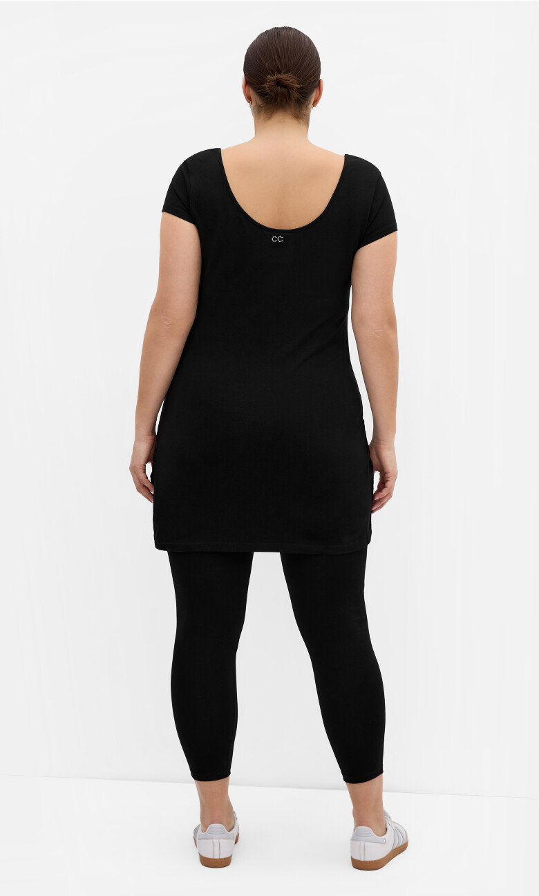 Super Longline Top - black