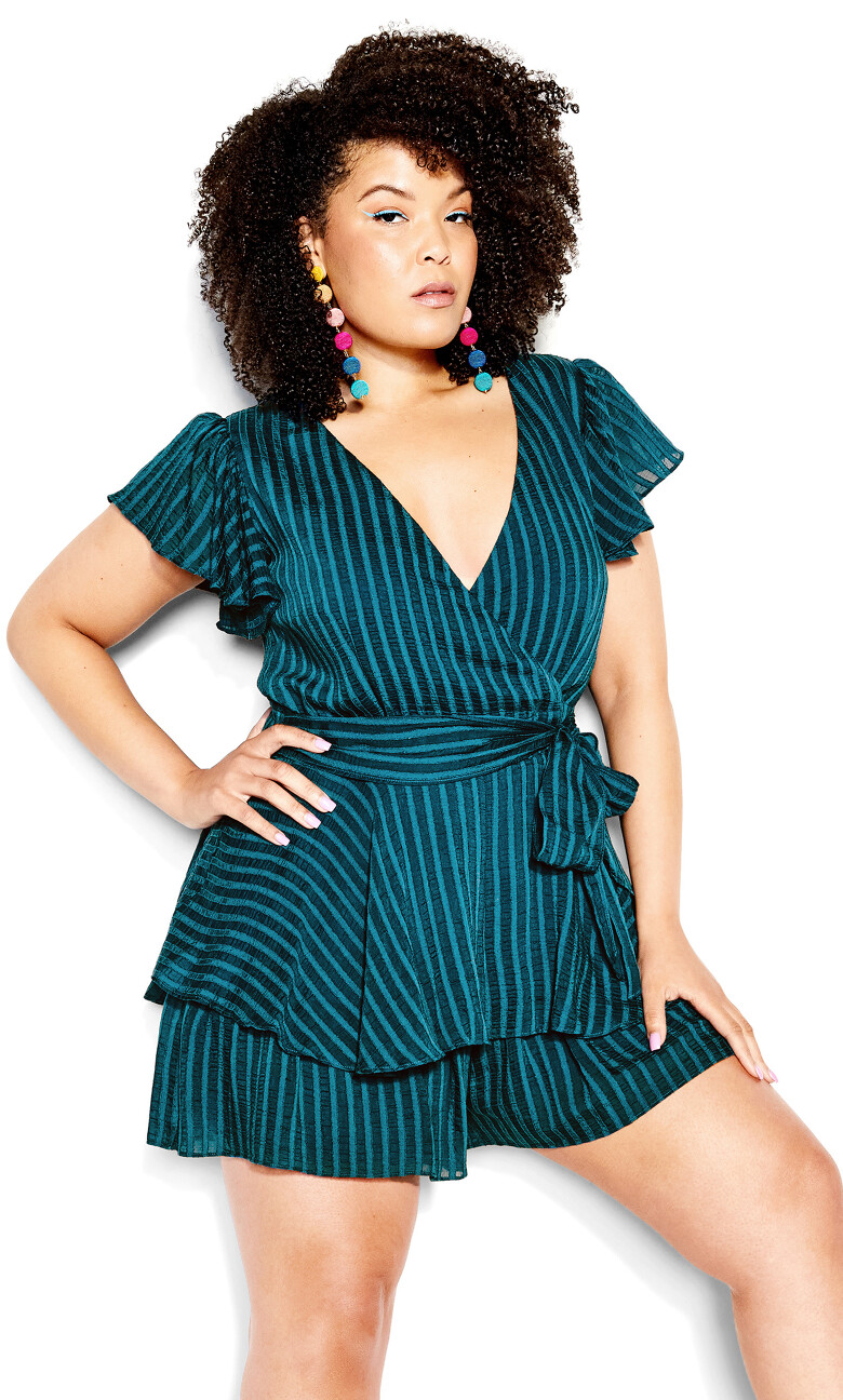 First Date Playsuit - teal
