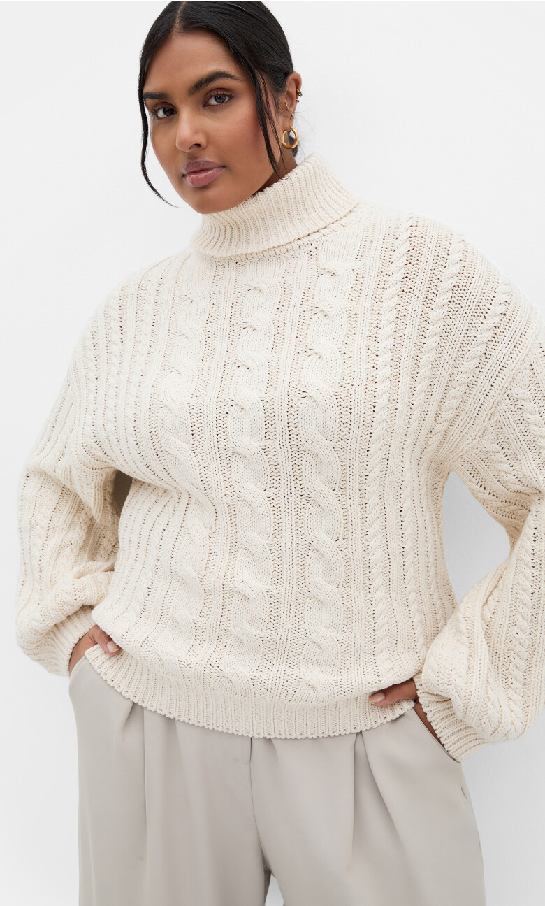 Plus Size Avah Jumper - creme