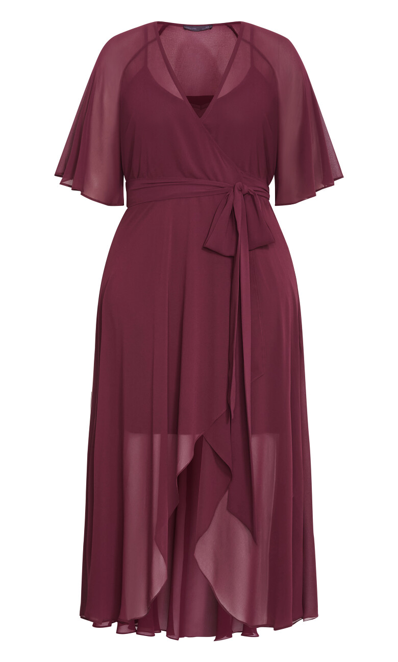 Lovers Lane Dress - burgundy