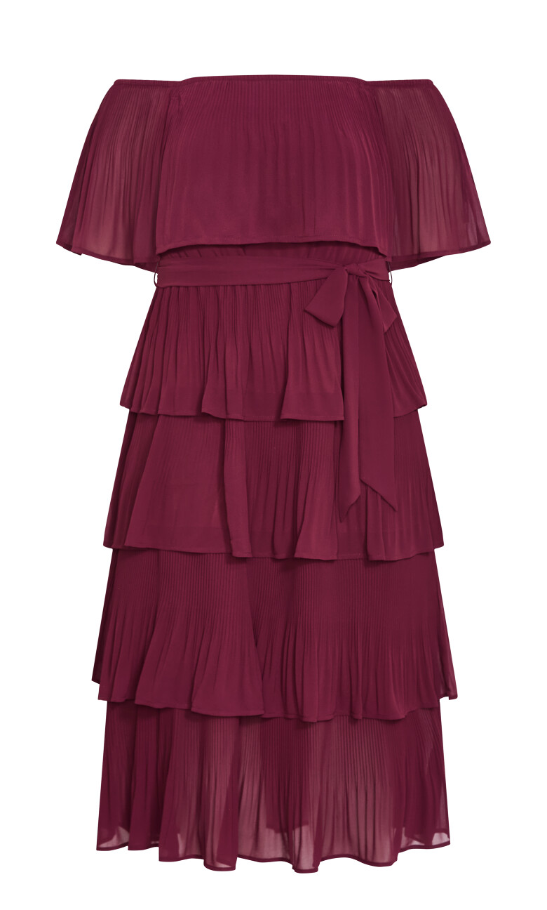 Night Garden Dress - burgundy