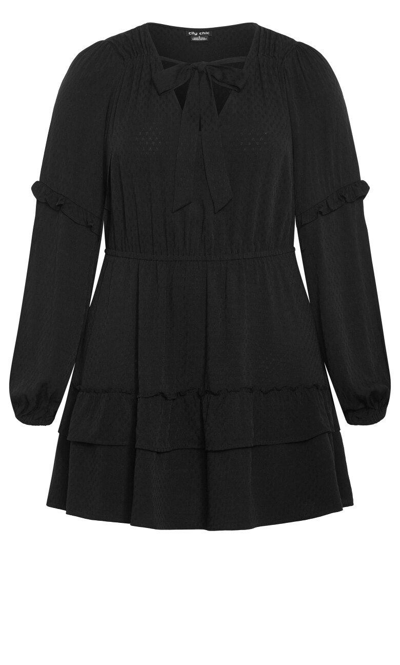 Nicky Long Sleeve Mini Dress - black