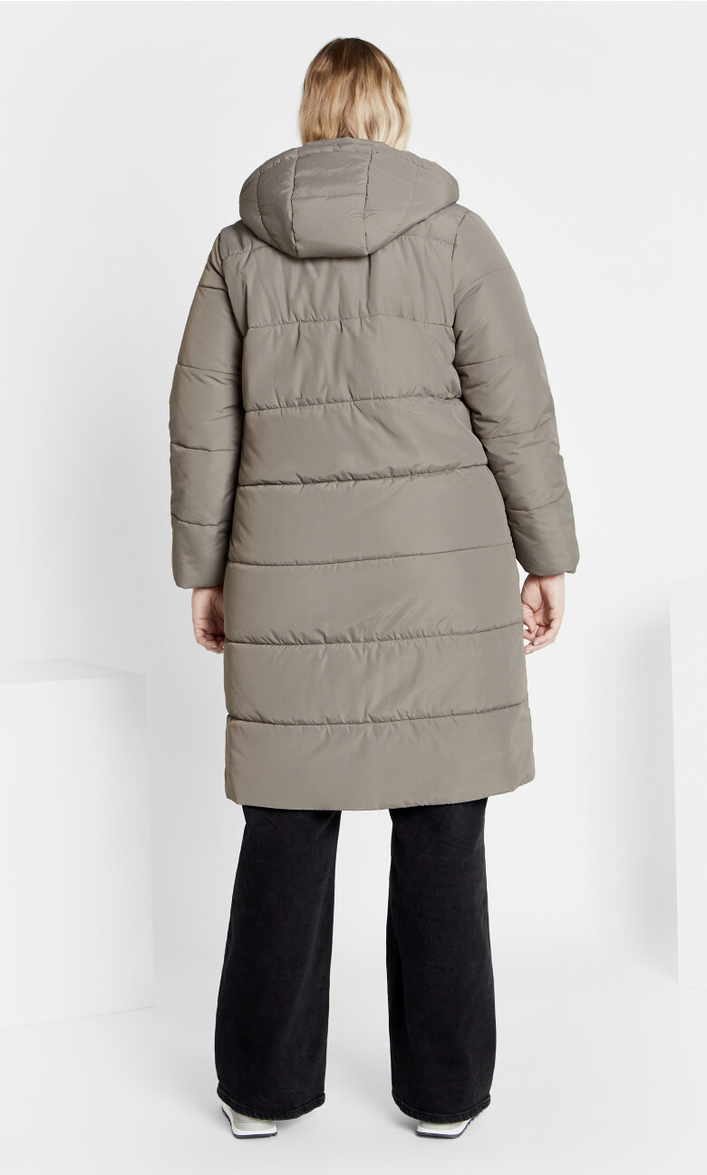 Darcy Puffer Jacket - sage grey