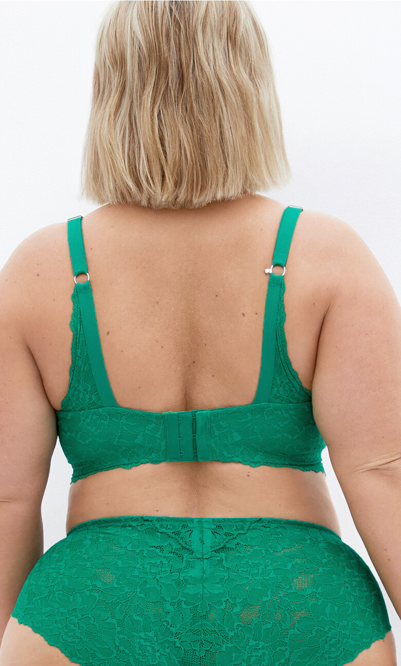 Gemma Contour Longline Bra - green