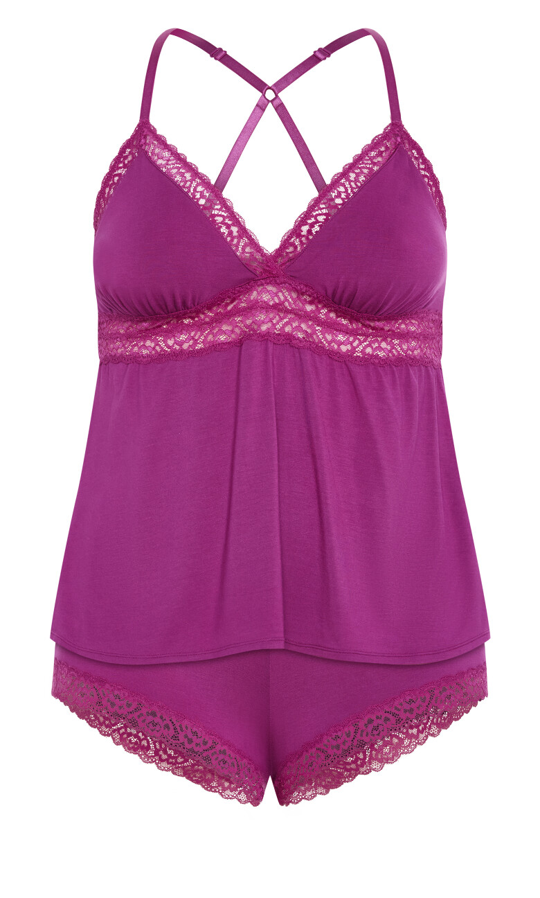Viva Short Cami Set - cerise