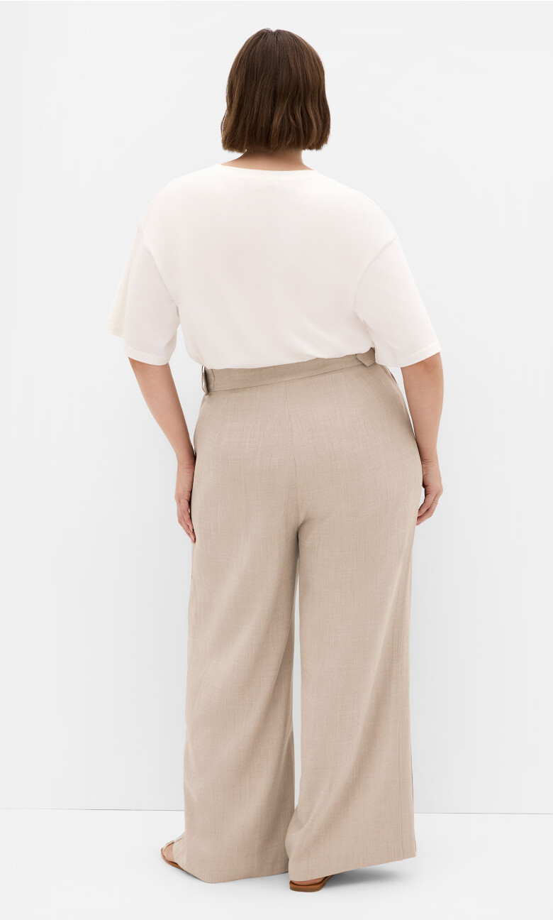 Blakely Wide Leg Pant - latte